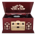 Victor Belmont 8-IN-1 Wood Music Center Cherry Refurbished Grade Very Good. Fixed Price $204.53.