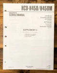 Sony HCD-H450M Stereo Supp. Service Manual *original*. Fixed Price $9.97.