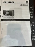 Aiwa LCX-350 LCX350 Repair Service Manual 821 1823 From The Usa **original**. Fixed Price $24.99.