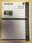 Aiwa Service Manual For The LCX-150 LCX-151 Boombox Radio Cd Player Mp. Fixed Price $10.98.