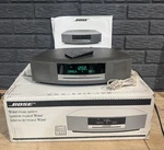 Bose Wave Music System Cd Player 044417 Titanium Silver With Box, Remote, Manua. Fixed Price $239.99.