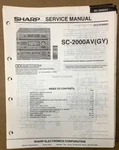 Sharp Radio / Stereo Service Manual *original*. Fixed Price $14.97.