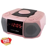 Hannlomax HX-334CD Player Am/fm Radio Clock Dual Alarm Pink. Fixed Price $58.99.