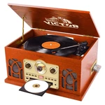 Victor Belmont 8-IN-1 Wood Music Center Mahogany Refurbished Grade Very Good. Fixed Price $151.99.