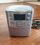 Aiwa FR-CD2500 Clock Radio With Digital Tuner, Works Well, Display Dim. Fixed Price $40.00.