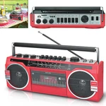 10-WATT Audiobox RXC-25BTBLK Portable Cassette Player And Recorder Red. Fixed Price $48.28.