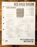 Sony HCD-H450M Stereo Service Manual *original*. Fixed Price $14.97.