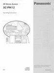 Panasonic SA-PM15 Cd Stereo System Owners Instruction Manual. Fixed Price $22.24.
