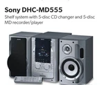 Sony DHC-MD555 Minidisc, Cd Changer, Am/fm Tuner (minidisc Working Not). Fixed Price $798.00.