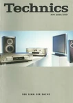 Technics - Brochure Catalogue 2000 2001 Language: German. Fixed Price $9.30.