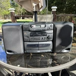 Aiwa CA-DW400U Boom Box Cd Dual Cassette Tuner Stereo Component. Fixed Price $54.99.