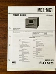 Sony MDS-MX1 Mini Disc Service Manual *original*. Fixed Price $19.98.