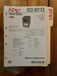 Sony HCD-MD1EX Service Manual Original Repair Book Stereo Hi Fi System. Fixed Price $19.98.