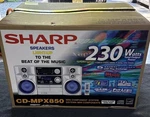 Sharp CD-MPX850 Cassette Stereo Speaker System New In Box Nib Rare. Fixed Price $239.99.