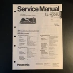 Panasonic SL-H308U Dc Servo Automatic Turntable Original Service Manual 1986. Fixed Price $19.99.