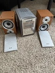 Jvc FS-7700 Compact Shelf Stereo Cd Player Am/fm Aux Headphone Silver/brown. Fixed Price $85.00.