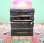 Panasonic SA-CH72 3-CD Changer Dual Cassette Stereo System 1995 Working, Read. Fixed Price $73.99.