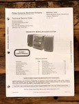 Philips / Magnavox FW340C 3701 Stereo Service Manual *original*. Fixed Price $19.97.