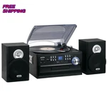 Jensen Home Shelf Stereo Record Player System With Speakers Ipod Aux Vinyl Cd. Fixed Price $235.51.