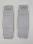 Aiwa XR-X7 Speaker Grilles / Covers Light Gray Fabric Set Of 2. Fixed Price $28.04.