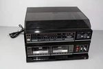 Sanyo GXT-707A Stereo System Dual Cassette, Turntable & Am/fm Radio Used. Fixed Price $45.00.