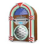Victor Wilshire Bluetooth Jukebox Radio With Multicolor Led Lighting Mahogany. Fixed Price $133.99.