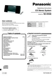 Panasonic SA-EN38 Cd Stereo System Owners Instruction Manual. Fixed Price $22.24.