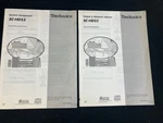 Technics SC-HD55 SE-HD55 ST-HD55 SL-HD55 RS-HD75 System Owners Manual, Eng/fr. Fixed Price $19.99.