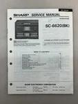 Sharp SC-6620 Original Service Manual Free Shipping. Fixed Price $14.00.