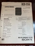 Sony HCD-C55 HCDC55 Service Manual From The Usa **original**. Fixed Price $24.88.
