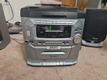 Venturer 5 Cd And Cassette Stereo Vtg Tested With Speakers. Fixed Price $79.00.