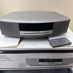 Bose Wave Music System Cd Player 044417 Titanium Silver With Box, Remote,. Fixed Price $400.00.