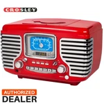 Crosley CR612-RE Red Corsair Retro Am/fm Radio Dual Alarm Clock Cd Player. Fixed Price $119.99.
