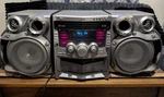 Jvc MX-GA77 Compact Component System 3-CD Changer Dual Cassette Am/fm Aux Silver. Fixed Price $325.00.
