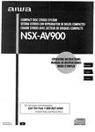 Operating Instructions For Aiwa NSX-AV900. Fixed Price $16.25.