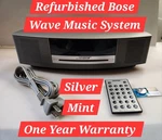 Bose Wave Music System Am/fm Radio And Cd Player (silver) *fully Refurbished*. Fixed Price $356.25.