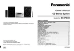 Panasonic SC-PMX9 Cd Stereo System Owners Instruction Manual. Fixed Price $22.24.