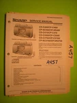 Sharp CD-C460 Service Manual Original Repair Book Stereo Tape Player. Fixed Price $25.00.