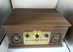 Victor Belmont 8-IN-1 Wood Music Center With Dual Bluetooth VWRP-3600-ES. Fixed Price $62.99.