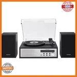 Crosley CR7022A-BK Sloane 3-SPEED Bluetooth Turntable And Fm Radio Shelf System. Fixed Price $199.93.