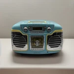 Emerson RET66TQ Rare Turquoise & Blue Digital Am/fm Radio Cd Player. Fixed Price $80.00.
