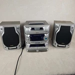 2002 Audiovox Model No. 2773 5CD Music System Radio And Speakers For Parts. Fixed Price $96.00.