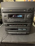 Aiwa CX-Z670 Super T-bass Stereo System 20W+20W 3-CD Changer Tested No Remote. Fixed Price $299.00.