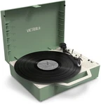 Victrola VSC-725SB-BAS Re-spin Sustainable Suitcase Record Player Basil Green. Fixed Price $61.94.