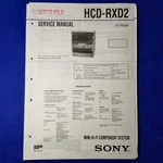 Sony HCD-RXD2 Service Manual Original Paper Oem Repair Guide Usa. Fixed Price $21.16.