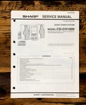 Sharp CD-CH1000 Stereo Service Manual *original*. Fixed Price $14.97.