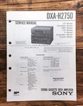 Sony DXA-H2750 Stereo Service Manual *original*. Fixed Price $14.97.