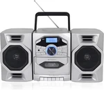 Emerson Portable Cd Boombox W Cassette Player,tape Recorder, Am/fm Silver. Fixed Price $94.99.