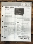 Sony HST-190 Stereo Service Manual *original*. Fixed Price $19.97.