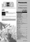 Panasonic SA-PM313 Cd Stereo System Owners Instruction Manual. Fixed Price $22.24.